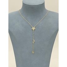 Kolye Metal Minimal Şıklık Zarif Hediye Model 385369 Çok Renkli