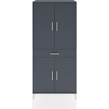 Hyperion Dolap 4 Raflı Tek Çekmeceli 4 Kapaklı 88x44x195 Antr... Antrasit