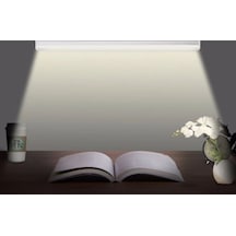 1 Adet 60 Cm, 9 Watt Beyaz Işık Ledli Eklenebilir T5 Bant Armatür, T5 Armatür, Tavan, Duvar Armatürü Beyaz