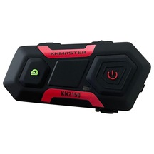 Knmaster KN2150 Motosiklet Kask İnterkom Bluetooth Intercom Kulaklık Seti Kırmızı