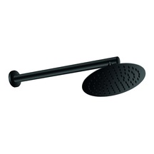 Gpd Ankastre Duş Başlığı Oval Slim Metal 20 Cm Siyah Ads28-s Siyah