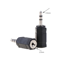 3.5mm Erkek To 2.5mm Dişi Stereo Mic Ses Kulaklık Jak Adaptörü Dö