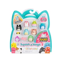 Mini-squish 8'li Paket Dalga 3, Stil 1 - Kokarca, Pembe Penguen, Mavi Axolotl, Aksesuarlar Ve