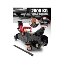 2 Ton Tekerlikli Arabalı Timsah Kriko. Çok Renkli