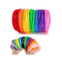 PLA Filament Seti – 10 Renk, 5 Metre x 10 Adet (Toplam 50 Metre) – 3D Kalem Uyumlu