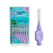 Diş Arası Fırçalar Ekstra Yumuşak Mor Iso Boyut 6: 1,1 Mm / Özellikle Yumuşak Ve Verimli Diş Arası Temizlik İçin / 1 X 8 Diş Arası Fırça