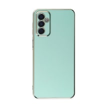 Samsung Galaxy M23 Kılıf Volet Silikon - Açık Yeşil Düz Renkli