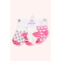 Panço Kız Bebek 3'lü Patik Çorap Seti 2512gb11008 Renkli