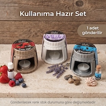 Bakgelal Seramik Buhurdanlık Lavanta, Okyanus Ve Kırmızı Meyveler Kokulu Dekoratif Buhurdanlığı Lavanta - 9089293011093