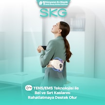 Skg W9 Pro Tens-Ems Bel Ve Sırt Masaj Aleti, Isı Terapisi-Termoterapi, Fototerapi Bel Kemeri Krem