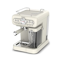 Karaca Vintage Craft Süt Hazneli Espresso, Latte Ve Capuccino Makinesi Cream