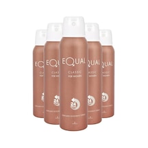 Hunca Equal Classic 24 Hours Kadın Sprey Deodorant 5 x 150 ML