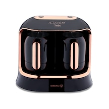 A861-04 Kahvekolik Twin Deluxe Kahve Makinesi Siyah