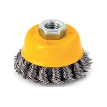 Paslanmaz Burgulu Çanak Fırça 100 Mm