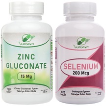 Zinc Gluconate 15 Mg Selenium 200 Mcg 120 Tablet 2Li Set