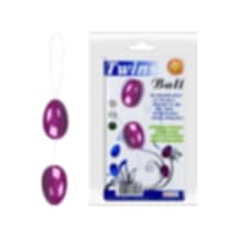 Hızlı Express Twins Kegel Purple Silikon Ikili Vajinal Egzersiz Zevk Topu