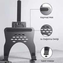 Pm-27096 Profesyonel Amortisörlü 2 Si 1 Arada Laptop Ve Monitör Standı