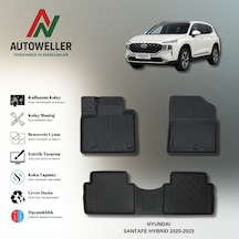 Hyundai Santa Fe 2020-2023 Uyumlu Havuzlu Oto Paspas Hybrid