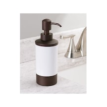 Buççin Online Mağaza Sıvı Sabunluk Ahsap Tasarımlı Akrilik 7x7x21cm 325ml Akrilik Beyaz Çok Renkli