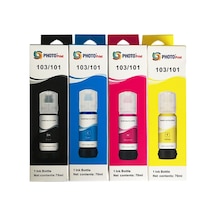 Epson 103 Ecotank L3110 Uyumlu 4 Renk İthal Uyumlu Mürekkep Seti 4 X 70 Ml