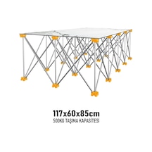 Sgs Katlanır Çalışma Tezgahı Alüminyum 117 60 85 Cm Sgs921