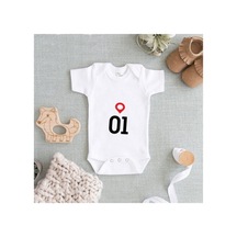 Babylimon Baskılı Bebek Zıbın Beyaz - 132151847 Beyaz