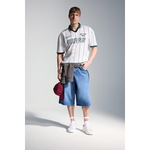 Defacto Super Baggy Fıt Geniş Paça Jean Bermuda Şort I5661ax26aunm28 Mavi-nm28
