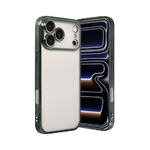 Apple iPhone  Uyumlu - 17 Pro Max Razer Lensli Silikon - Yeşil