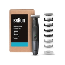 Braun Serisi Xt5 Yüz Ve Vücut, Elektrikli Tıraş Makinesi, Sakal Düzeltme Ve Vücut Düzeltici, 8 Aksesuar, Hassas Tarak Bağlantılı Vücut Tıraş Makinesi, 45 Dakika Pil,su Geçirmez, Xt5270, Gri Diğer
