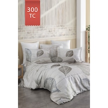 Varol Royal Saten 300tc Nevresim Takımı Çift Nevresimli Family Size - Folia Çok Renkli