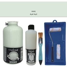 Mobilya Boyası-cadence Multisurface H-043 Açık Yeşil 2lt Ultimate Parlak Vernik 500ml Saten Rulo Set Açık Yeşil Açık Yeşil