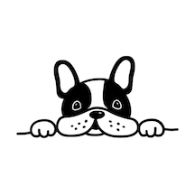 Bagajdan Bakan Bulldog Oto Özel Yeni Sticker Siyah 25 X 15 Cm