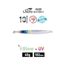 Jig, Zoka, Suni Yem, Glow Uv Metal Jig, 60gr 10cm Razor 60