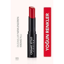 Flormar Yarı Parlak Stick Ruj- Creamy Stylo Lipstick -005 Scarlet-8682536013659