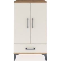 Arges Komodin 3 Raflı Tek Çekmeceli 2 Kapaklı 60x30x106 Çam-a... Çam