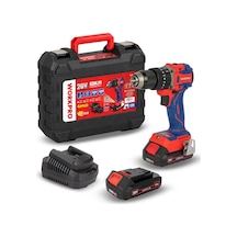 Workpro Wp390019 20volt 2.0ah Li-ion 65nm. Çift Akülü Kömürsüz Profesyonel Şarjlı Darbeli Matkap