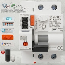 Onoff Tuya Wifi Akıllı Kaçak Akım Yeniden Kurtarma Zamanlama Uzaktan Kontrol Sgorta 63 Agyar9-ac-ty Gyl9mper