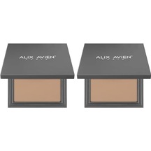 Kompakt Pudra - 12 Saate Kadar Kalıcılık - Soğuk-nötr Cilt Alt Tonu - Compact Powder 11 Caramel 2 Paketi 0