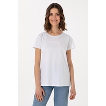 U.S. Polo Assn. Us. Polo Assn. Kadın Tişört 50297454-vr013 Beyaz