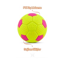 Hentbol Topu Renkli Soft Katman Çocuk Mini Futbol Topu No:1 İç Mekan Minik Top Turuncu