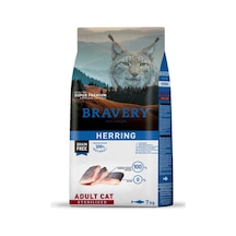 Bravery Tahılsız Kısırlaştırılmış Ringa Balıklı Yetişkin Kedi Maması 2 KG
