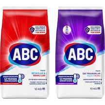 Abc Matik 10 Kg Beyazlar & Renkliler Ve Sık Yıkananlar 2 Li Paket
