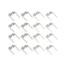 500 Adet 0.6mm Büyük Dalga Tungsten Çelik Otomobil Tampon Kaynak Çivi - Gümüş Rengi