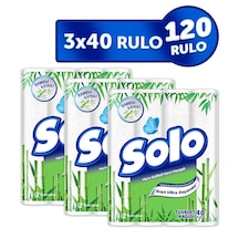 Solo Bambu Katkılı Suya Karşı Ultra Dayanıklı Tuvalet Kağıdı 3 x 40 Rulo