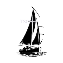 Tekne Gemi Deniz Okyanus Dalgaları Araba Sticker