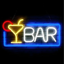 Lb Bar Yazılı Neon Led Çok Renkli