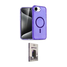 Cep Apple Uyumlu İphone 16e Kılıf Nova Asil Prime İkili Koruma Seti Najmaddin Mor