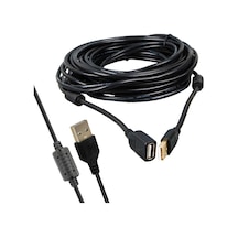 10 Metre Usb-a 2.0 Dişi Erkek Uzatma Kablosu Siyah