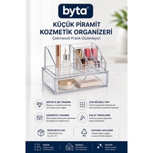 Çekmeceli Şeffaf Akrilik Makyaj Ve Kozmetik Organizeri Çok Bölmeli Masaüstü Düzenleyici Ve Saklama Kutusu Şeffaf