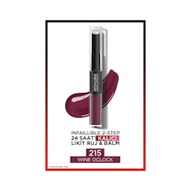 L'Oreal Paris Infaillible 2 Step 24 Saat Kalıcı Likit Ruj & Balm 215 Wine Oclock
